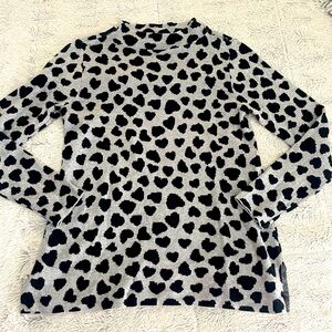 LOFT size S heart sweater